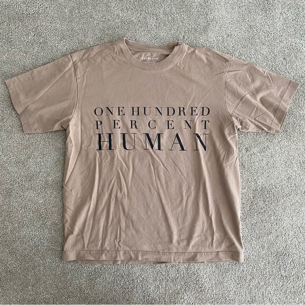 Everlane Unisex Tan Graphic Tee